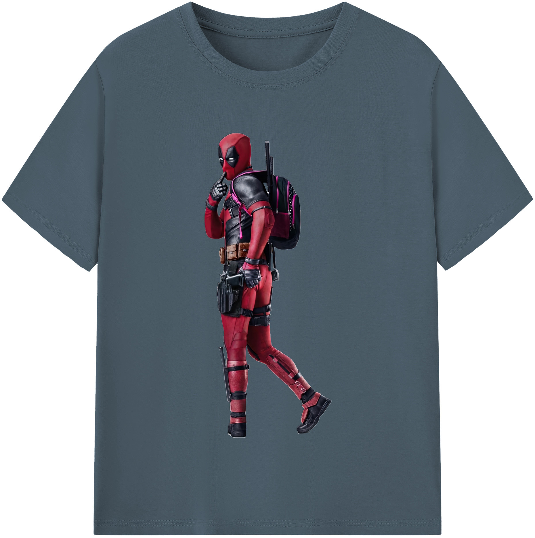 （画像用） Deadpool デッドプール 綿100％半袖Tシャツ（フロントプリント）